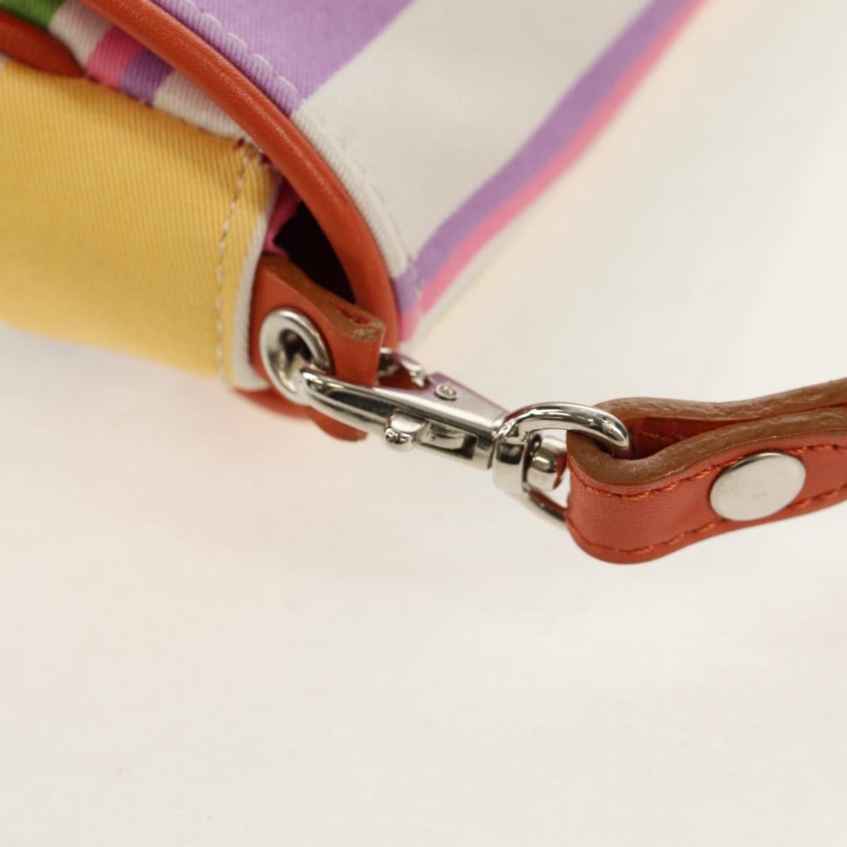 Burberry BURBERRY Shoulder Bag Canvas Multicolor Silver Authentic 160873V
