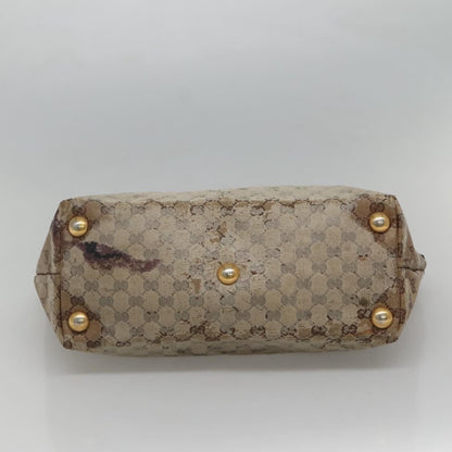 Gucci GUCCI GG Crystal Tote Bag Beige 207291 Authentic MX192