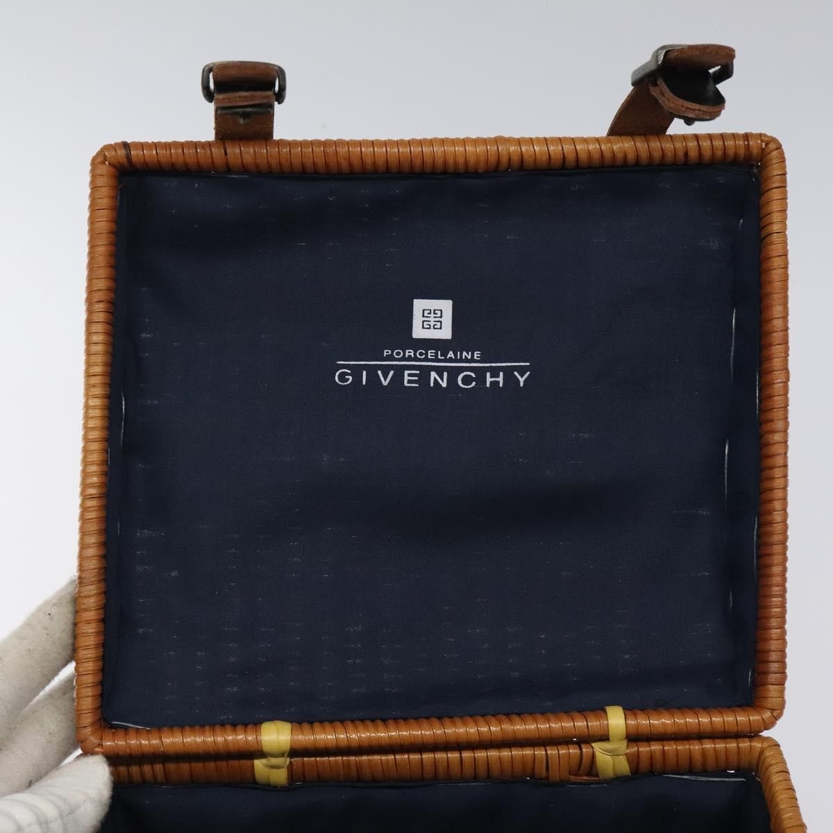 Givenchy GIVENCHY Hand Bag Raffia Brown Authentic BD1504