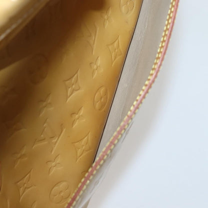Louis Vuitton LOUIS VUITTON Monogram Vernis Tompkins Square Hand Bag Beige M91149 Authentic hk3021