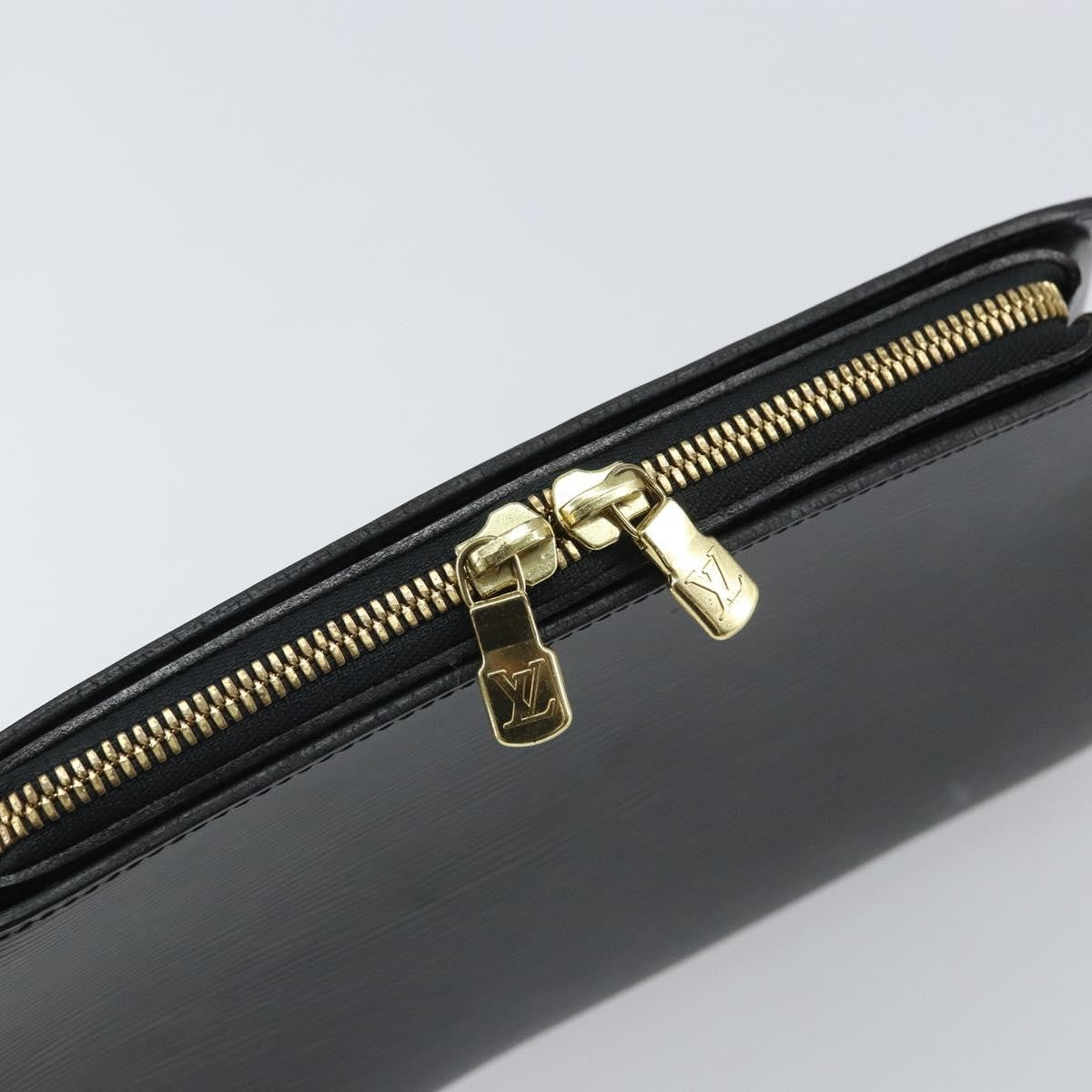 Louis Vuitton LOUIS VUITTON Epi Dauphine GM Cosmetic Pouch Black M48432 LV Authentic 168282 Bag