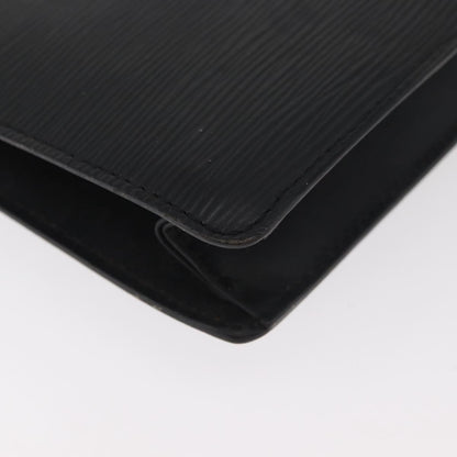 Louis Vuitton LOUIS VUITTON Epi Serie Dragonne Clutch Bag Black Noir M52612 LV Authentic bs35123