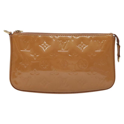 Louis Vuitton LOUIS VUITTON Vernis Pochette Accessoires Pouch Rose Velours M91575 Authentic 117712 Bag