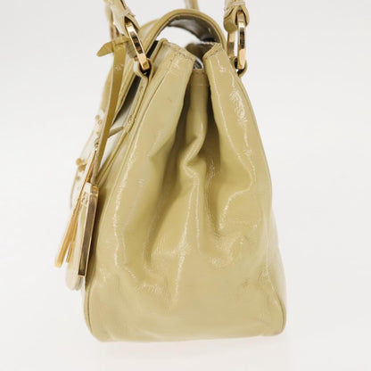 Louis Vuitton LOUIS VUITTON Cruise line Sac Bicolor Hand Bag Enamel Yellow M92547 Authentic bs29940