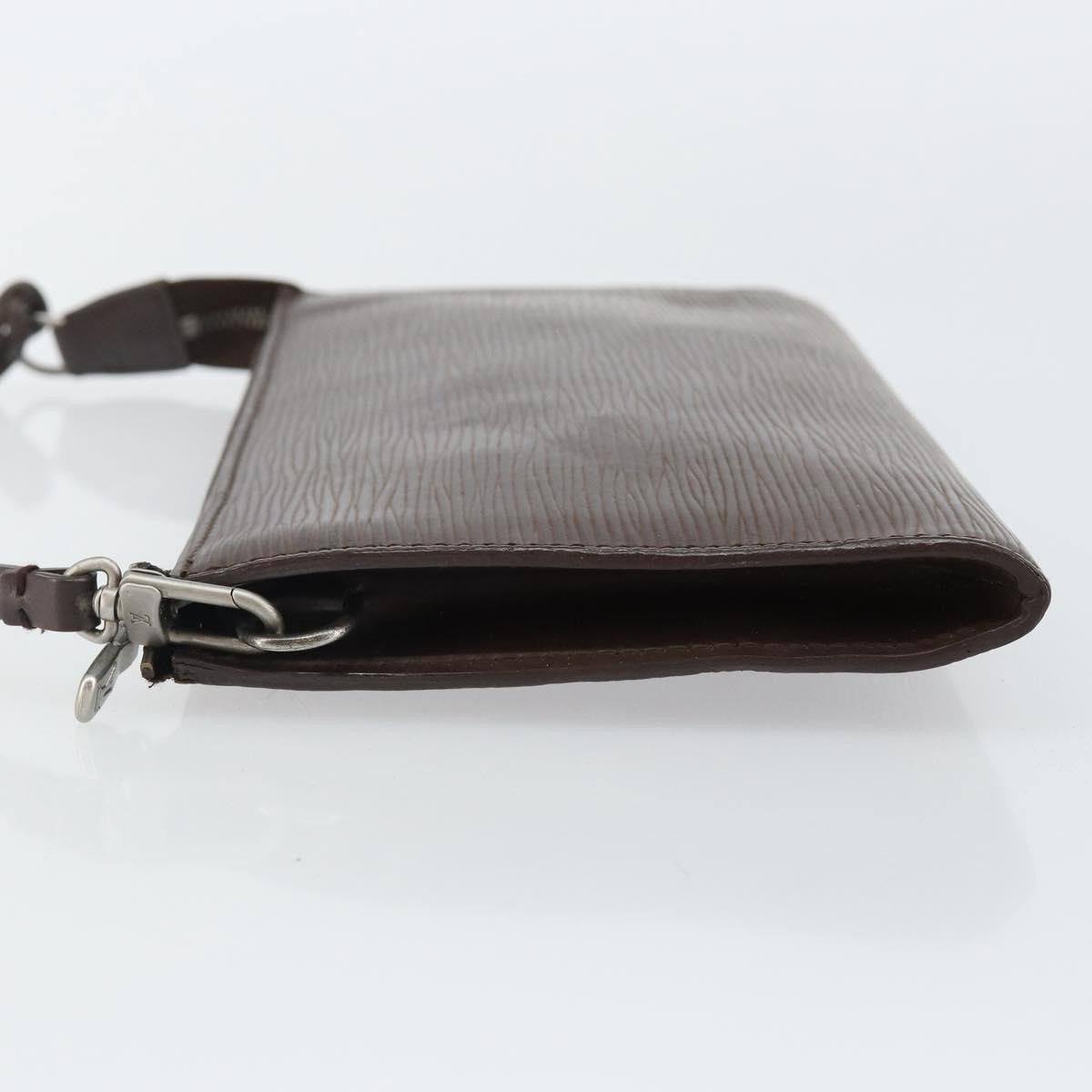 Louis Vuitton LOUIS VUITTON Epi Pochette Accessoires Pouch Mocha M5294D LV Authentic 143110A Bag