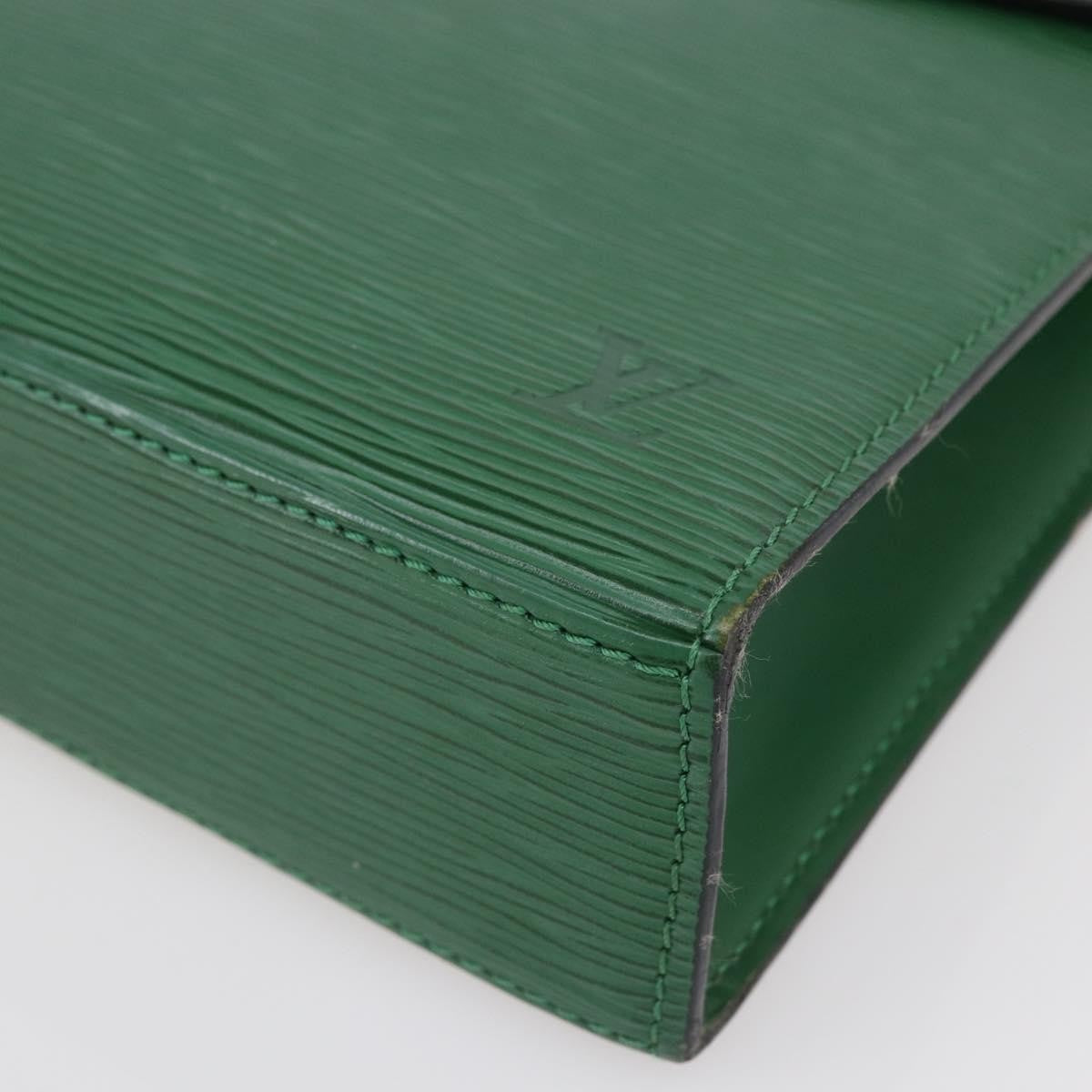 Louis Vuitton LOUIS VUITTON Epi Malesherbes Hand Bag Green M52374 LV Authentic 145346