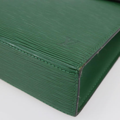 Louis Vuitton LOUIS VUITTON Epi Malesherbes Hand Bag Green M52374 LV Authentic 145346