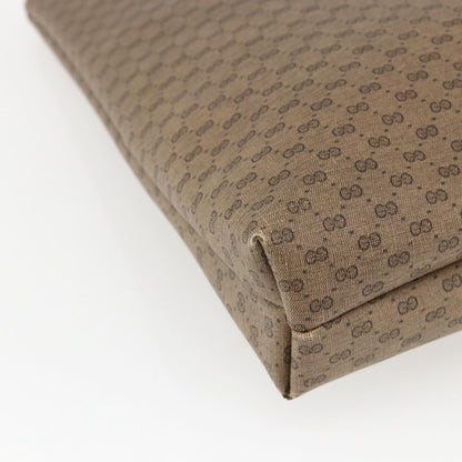 Gucci GUCCI Micro GG Supreme Web Sherry Line Tote Bag PVC Beige Gold Red Authentic ep13035