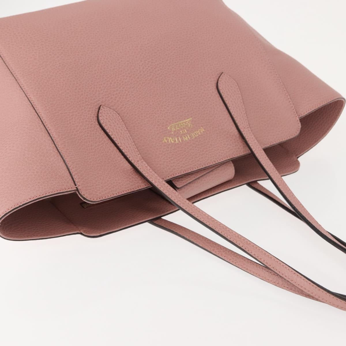 Gucci GUCCI Swing Tote Bag Leather Pink Gold 354408 Authentic am9500