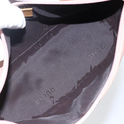 Gucci GUCCI Accessory Pouch Suede Pink Gold 039 1103 Authentic 173549 Bag