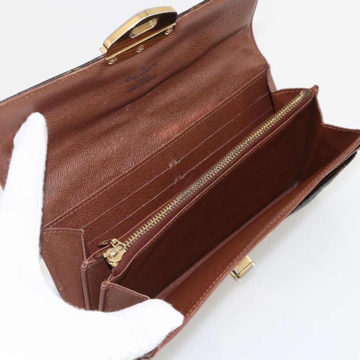 Louis Vuitton LOUIS VUITTON Monogram Etoile Portefeiulle Sarah Long Wallet M66556 Authentic 153672 Bag