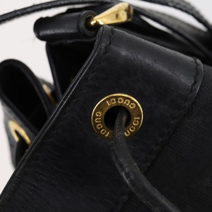 Gucci GUCCI GG Canvas Shoulder Bag Black Gold 001 2854 1627 Authentic 141820