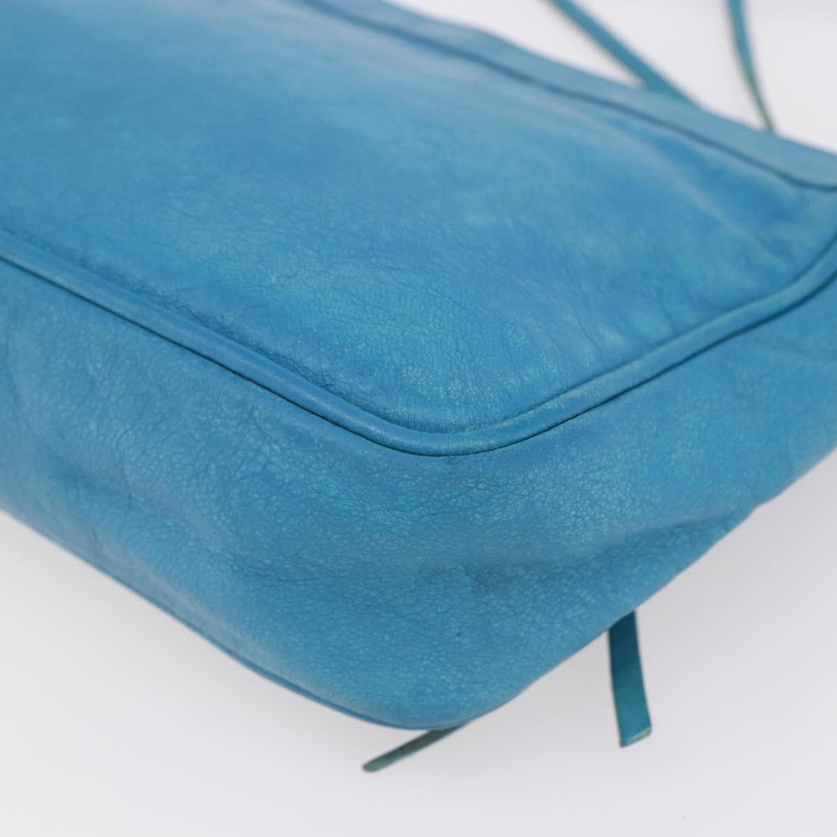 Balenciaga BALENCIAGA The Shoulder Shoulder Bag Leather Blue 138226 Authentic 149200