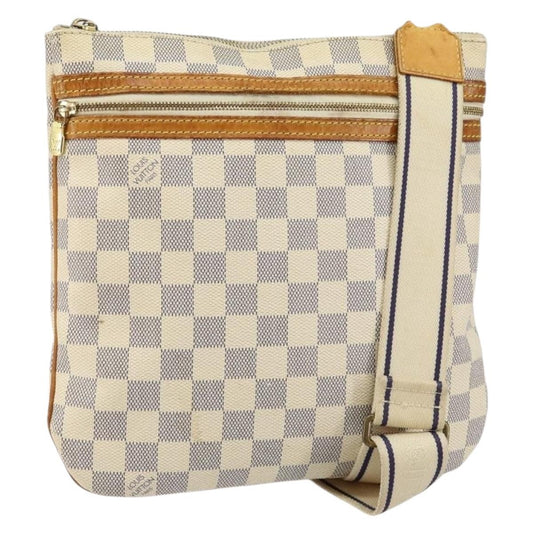 Louis Vuitton LOUIS VUITTON Damier Azur Pochette Bosphore Shoulder Bag N51112 LV Authentic BA7009