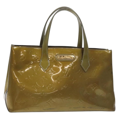 Louis Vuitton LOUIS VUITTON Monogram Vernis Wilshire PM Bag Gris Art Deco M91627 Authentic 129895