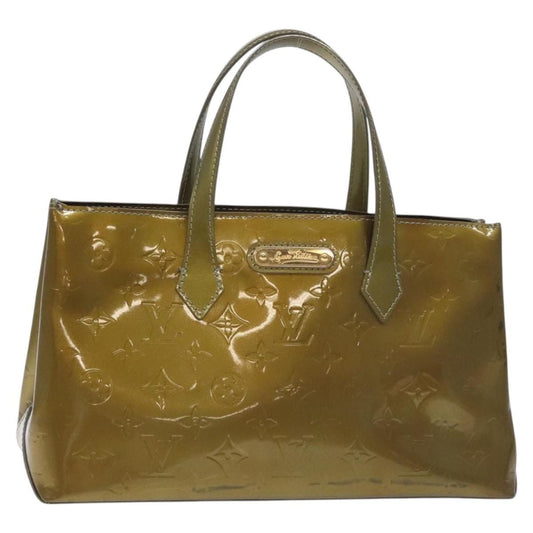 Louis Vuitton LOUIS VUITTON Monogram Vernis Wilshire PM Bag Gris Art Deco M91627 Authentic 129895