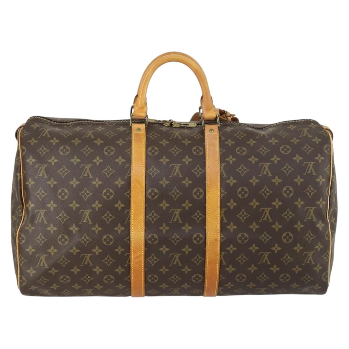 Louis Vuitton LOUIS VUITTON Monogram Keepall 55 Boston Bag M41424 LV Authentic 156198