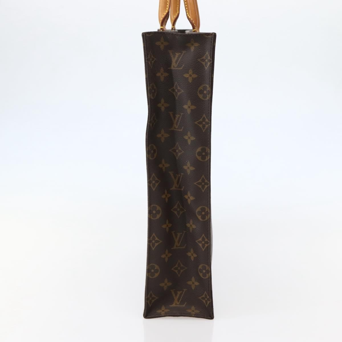 Louis Vuitton LOUIS VUITTON Monogram Sac Plat Hand Bag M51140 LV Authentic 143141