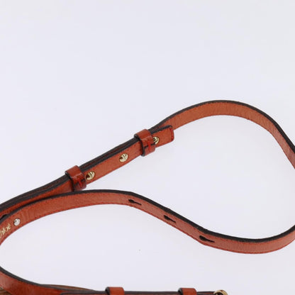 Chloé Chloé Chloe Etel Hand Bag Leather 2way Orange Gold Authentic am9029