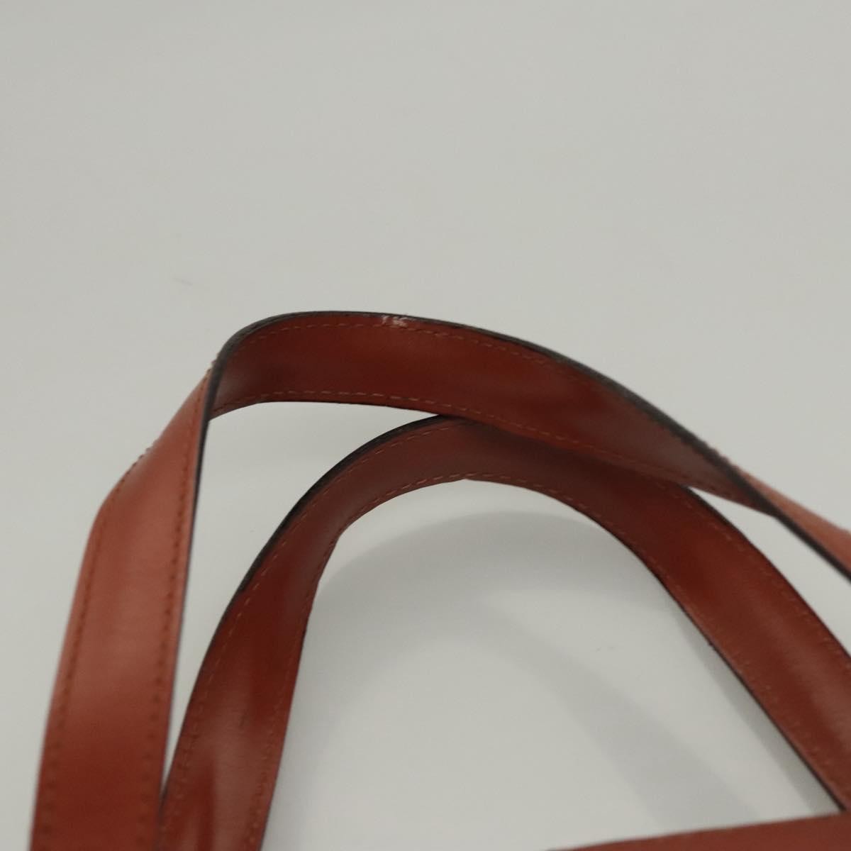 Louis Vuitton LOUIS VUITTON Epi Saint Jacques Hand Bag Brown M52263 LV Authentic BA1346