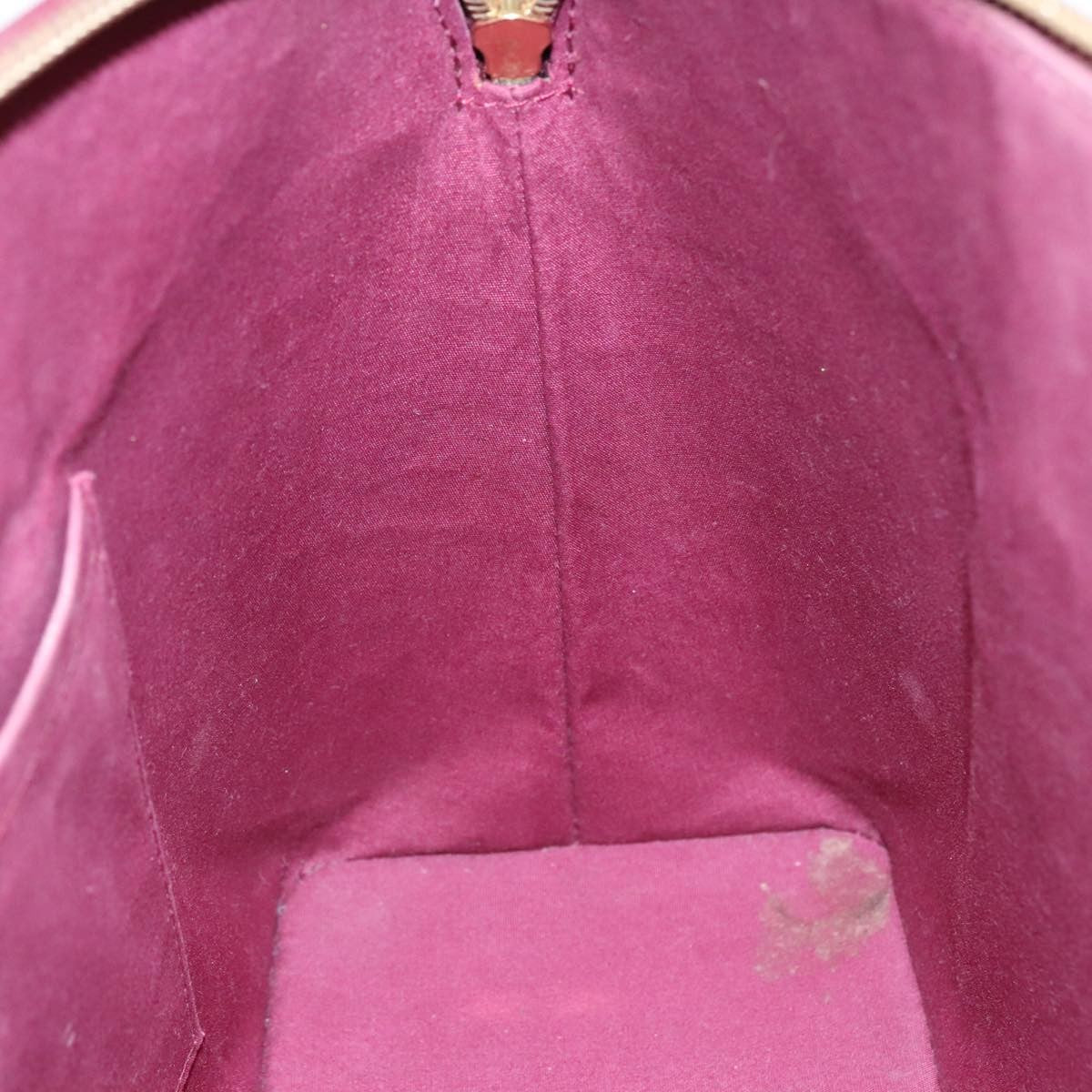 Louis Vuitton LOUIS VUITTON Monogram Vernis Avalon zip Hand Bag Amarante M91594 LV Authentic mr482