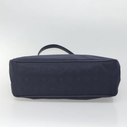 MCM MCM Logogram Vicetos Shoulder Bag Nylon Navy Gold Authentic 127085