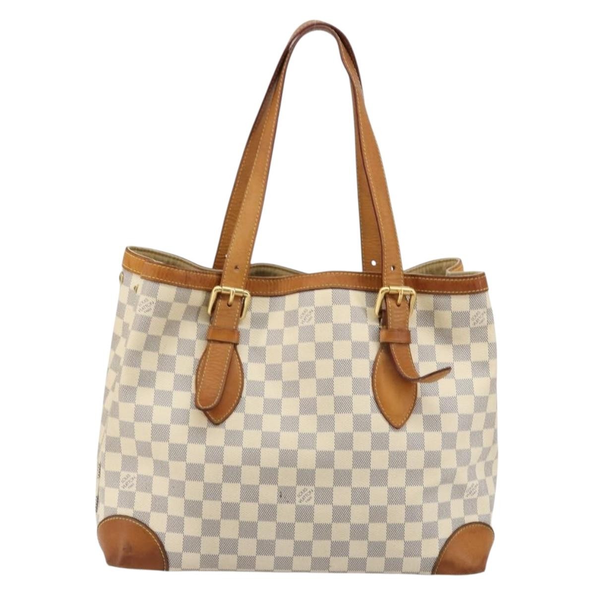 Louis Vuitton LOUIS VUITTON Damier Azur Hampstead MM Tote Bag N51206 LV Authentic ep14515