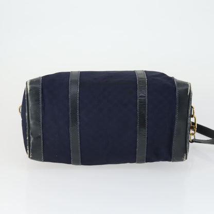 Gucci GUCCI Micro GG Canvas GG Micro Supreme Bag Leather 3 Set Navy Brown Authentic fm5061