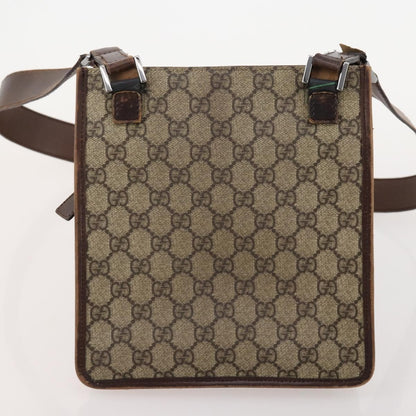 Gucci GUCCI GG Canvas Shoulder Bag 4 Set Black Beige Authentic 178854