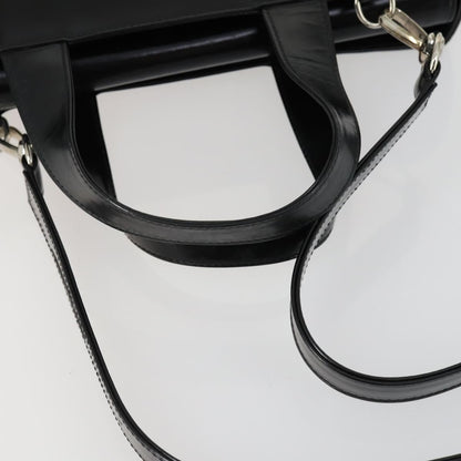 Gucci GUCCI Hand Bag Patent leather 2way Black Silver 000 2058 0504 5 Authentic 155470