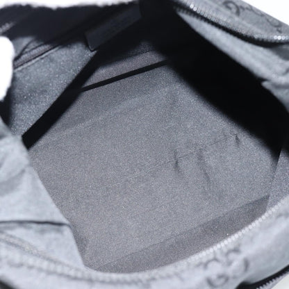 Gucci GUCCI GG Canvas Shoulder Bag Nylon Black Silver 01 3386 Authentic 178845