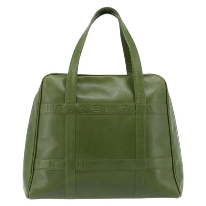 Givenchy GIVENCHY Hand Bag Leather Khaki Gold Authentic BA12916