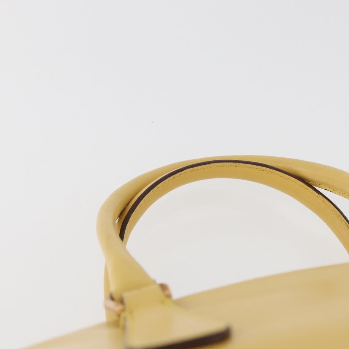 Prada PRADA Hand Bag Leather Yellow Gold Authentic mr2207