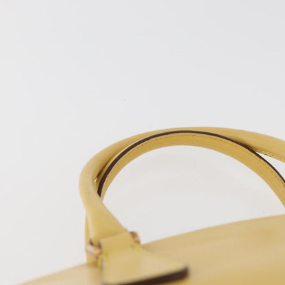 Prada PRADA Hand Bag Leather Yellow Gold Authentic mr2207