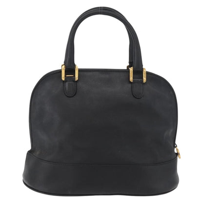 Loewe LOEWE Anagram Hand Bag Leather Black Gold Authentic bs34927