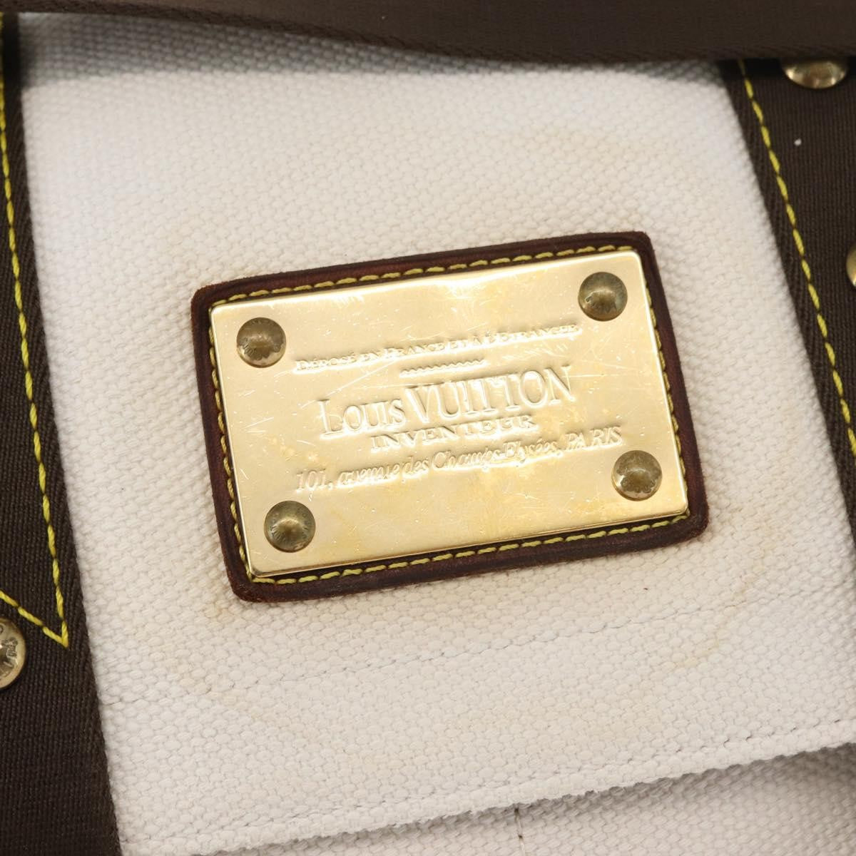 Louis Vuitton LOUIS VUITTON Antigua Buzzus PM Shoulder Bag Beige Brown M40042 LV Authentic bs24988