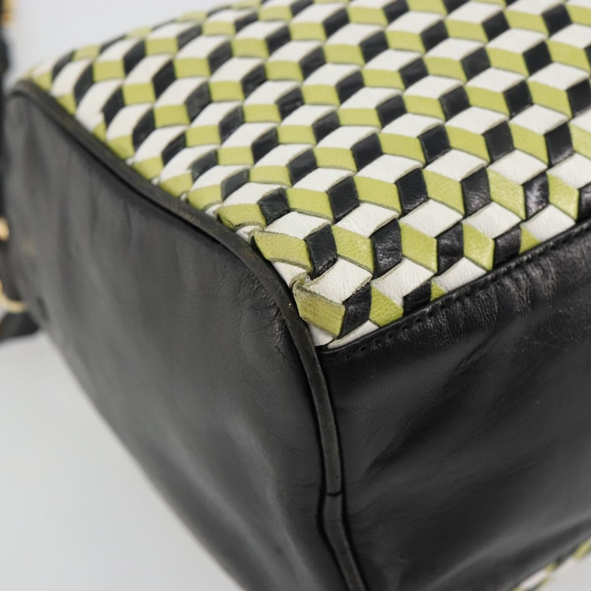 Prada PRADA Shoulder Bag Leather Yellow Gold Authentic bs35156