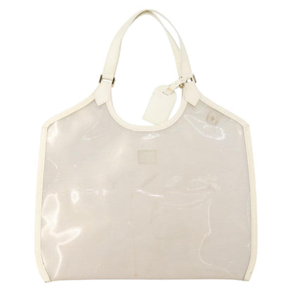 Louis Vuitton LOUIS VUITTON Epi Plage Via Bag Vinyl Leather Clear White M92153 LV Authentic bs33391