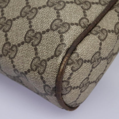 Gucci GUCCI GG Supreme Web Sherry Line Clutch Bag PVC Beige Red Green Authentic th5590