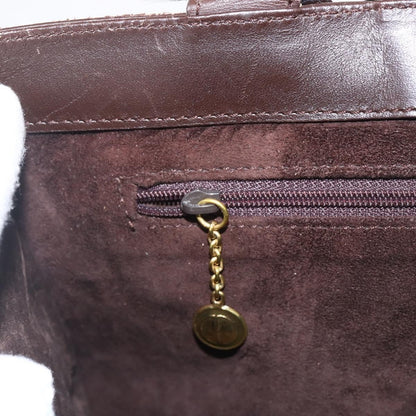 Gucci GUCCI Hand Bag Leather Brown Gold 002 0347 Authentic 151640