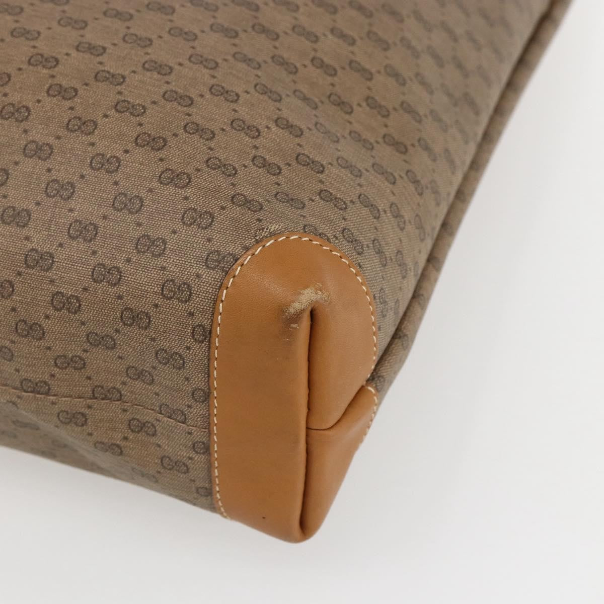 Gucci GUCCI Micro GG Supreme Tote Bag PVC Beige Gold 002 39 0054 Authentic ep13221