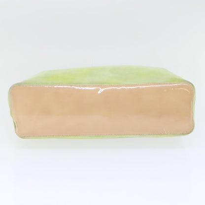 Celine CELINE Hand Bag Suede Green Authentic 53736V