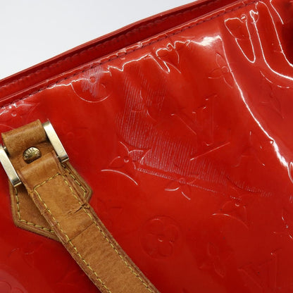Louis Vuitton LOUIS VUITTON Monogram Vernis Houston Hand Bag Rouge M91092 LV Authentic bs30835