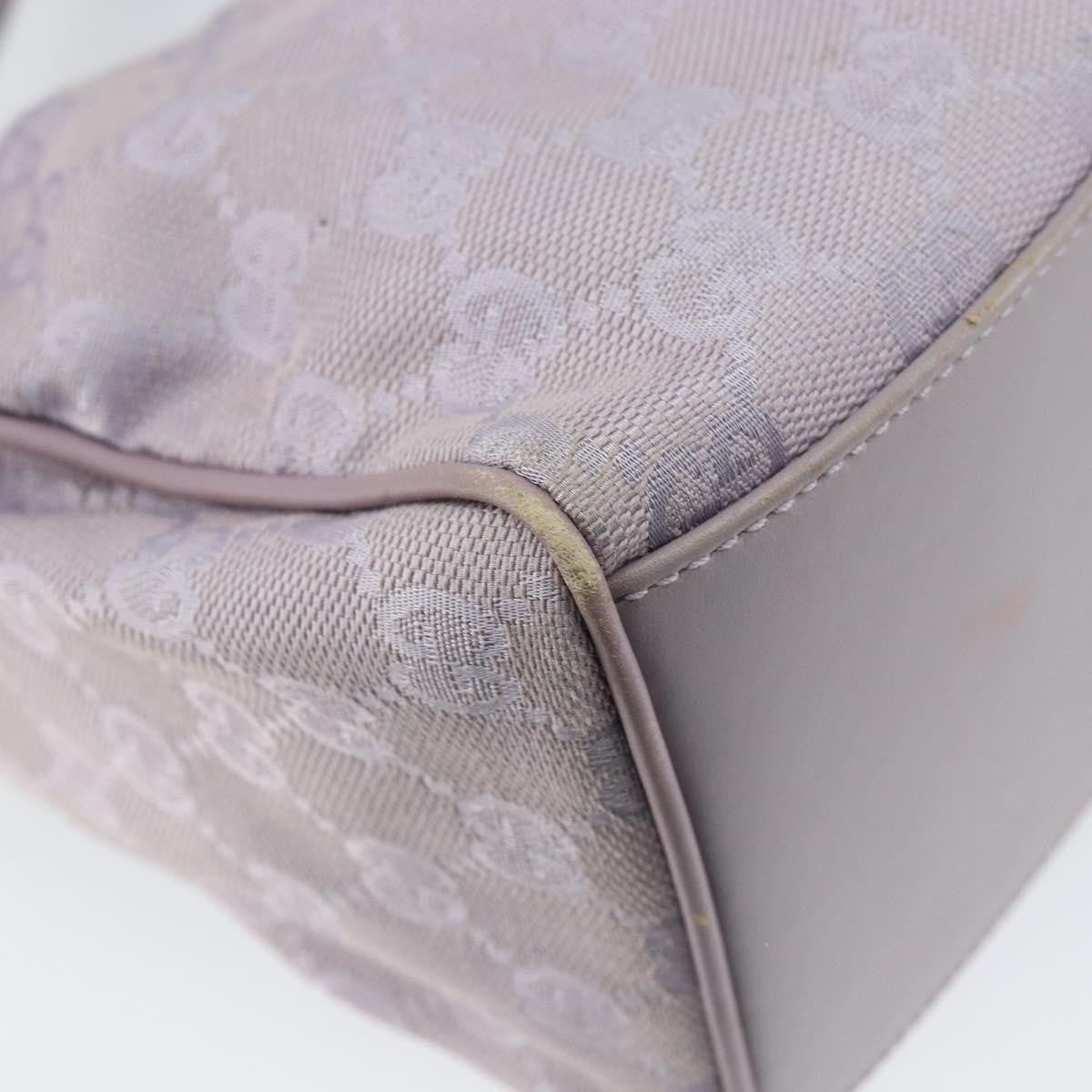 Gucci GUCCI GG Canvas Shoulder Bag Purple Gold 92699 Authentic 158466
