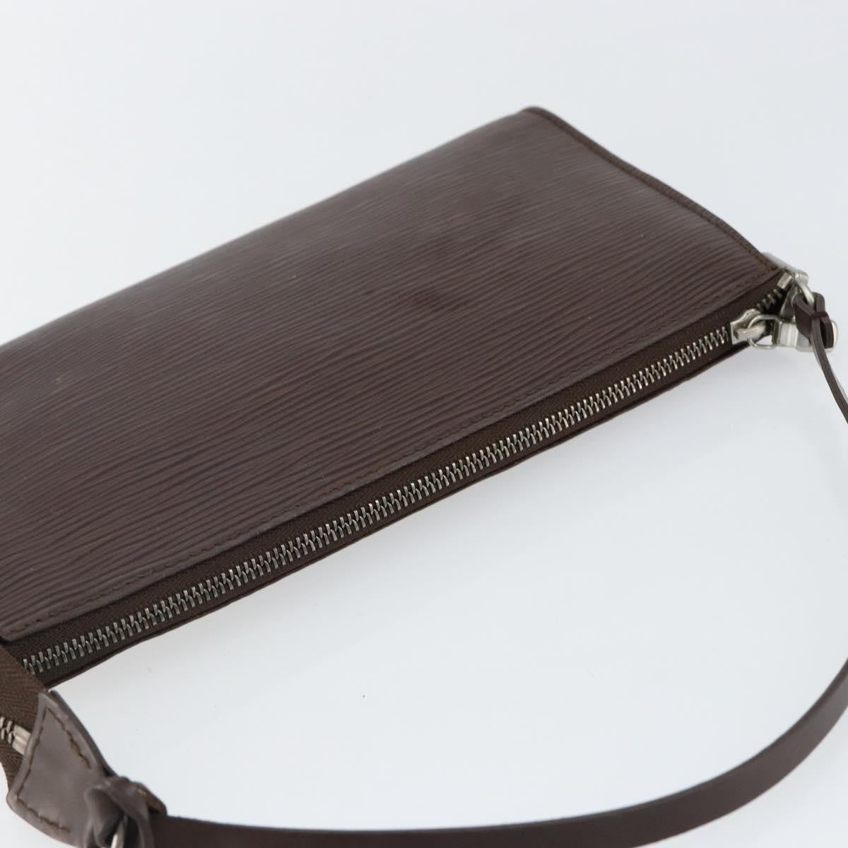 Louis Vuitton LOUIS VUITTON Epi Pochette Accessoires Pouch Mocha M5294D LV Authentic 143110A Bag