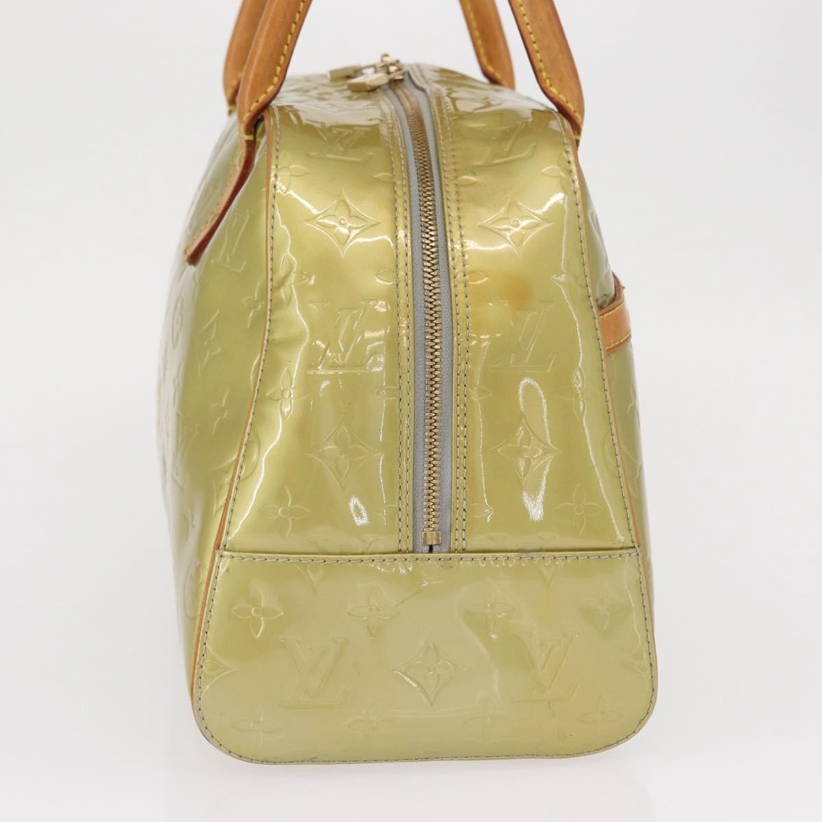 Louis Vuitton LOUIS VUITTON Monogram Vernis Tompkins Square Bag Gris M91150 LV Authentic ep12776