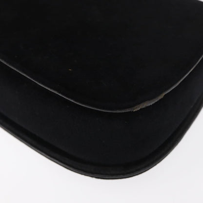 Gucci GUCCI Hand Bag Suede Black Authentic 153123