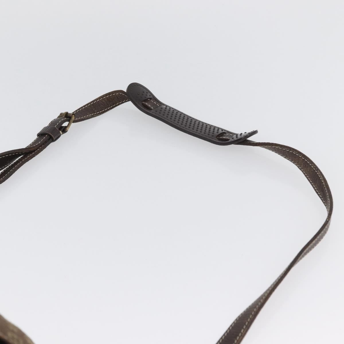 Louis Vuitton LOUIS VUITTON Monogram Mini Lin SaumurPM Shoulder Bag Brown M95227 Authentic BSZ306