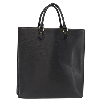 Louis Vuitton LOUIS VUITTON Epi Sac Plat Hand Bag Black M59082 LV Authentic ka251