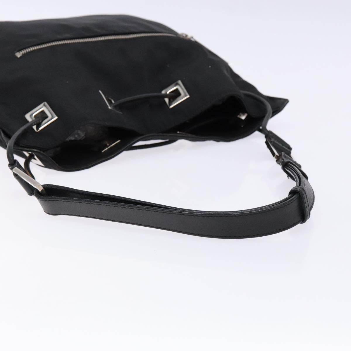Gucci GUCCI Shoulder Bag Canvas Black Silver 001 4021 Authentic ep9915
